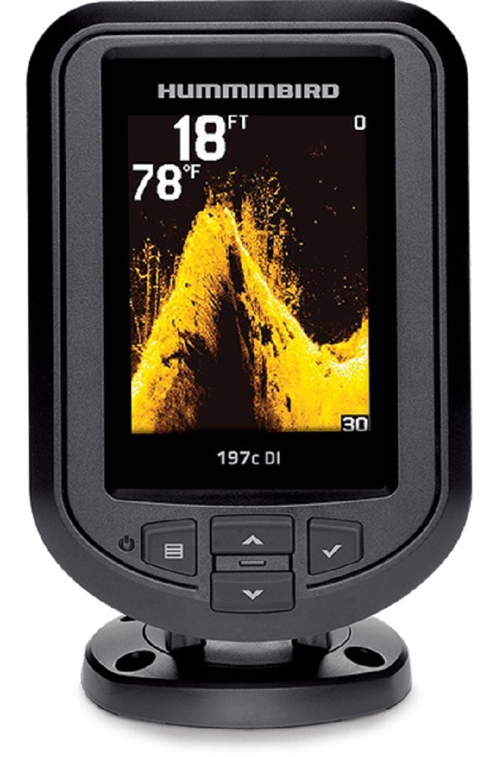 Эхолот Humminbird PiranhaMax 197C DIHB-PIR197cDI Эхолот Humminbird PiranhaMax 197C DIHB-PIR197cDIЭхолот Humminbird эхолоты PIR197cDI Простой, интуитивно понятный интерфейс эхолота Humminbird PiranhaMAX 197C открывает широкие возможности для любителей рыбной ловли. Технология Fish ID позволяет не только видеть, но и распознавать вид будущего улова, оповещение просигнализирует о рыбном месте на неизвестном водоеме, о его глубине и структуре самого дна на глубине до 180 м. Компактный эргономичный дизайн эхолота с удобным крепление, позволяют легко установить устройство на самых небольших судах и зафиксировать в нужном положении, а благодаря встроенным светодиодам, продолжать продуктивную рыбалку можно в сумерках или даже ночью. Размер экрана: 3,5 дюйма Разрешение: 240х320 Тип экрана: Цветной TFT Лучи: 2 Частота луча: 455/200/455 kHz / 16°,28°,74° -10db Мин. расстояние между распозноваемыми объектами: 6.5 см. Мин. мощность: 300 Ватт Макс. мощность: 2400 Ватт Датчик температуры: есть Подсветка: есть Крепление...