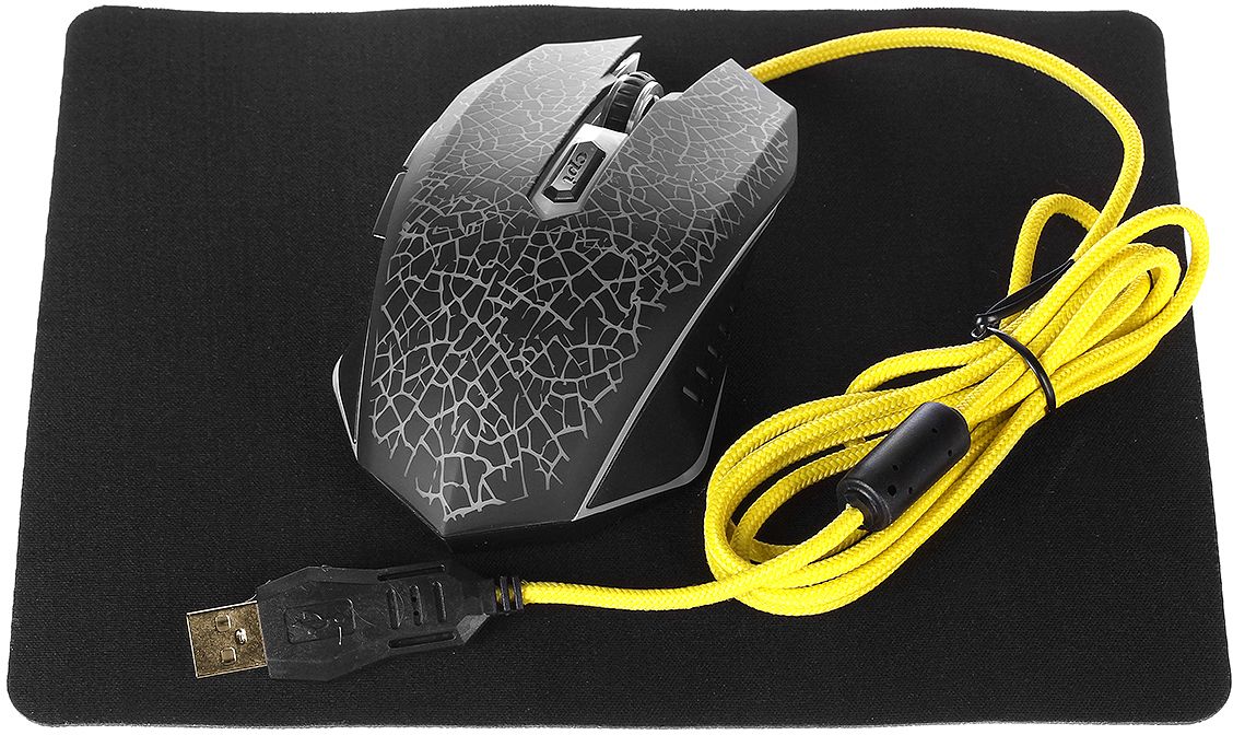 Qumo Dragon War Solaris мышь + коврик21509 Qumo Dragon War Solaris мышь + коврик21509Игровая мышь, 6 кнопок Soft-touch покрытие Магнитный ферритовый фильтр помех 7 цветов подсветки Разрешение: 800/1200/1600/2200 DPI Совместимость: Windows 98/2000/XP/Vista/7/8/10 (плетёный кабель) Упаковка с возможностью проверки подсветки не раскрывая упаковки.