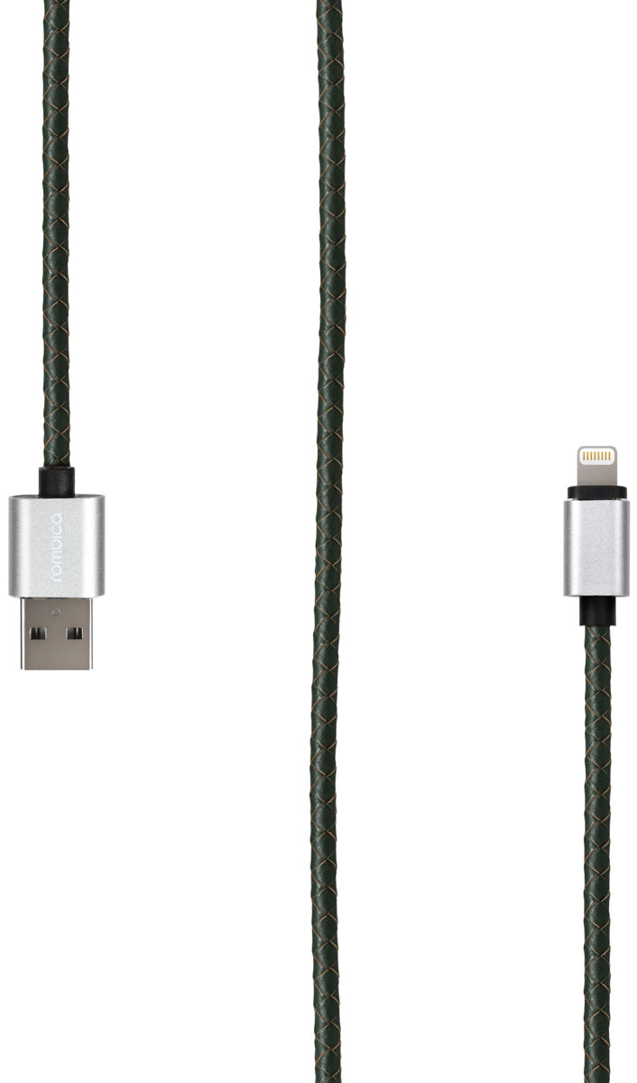 Rombica Digital IL-01 USB - Apple Lightning (MFI), Dark Green кабель (1 м)CB-IL01 Rombica Digital IL-01 USB - Apple Lightning (MFI), Dark Green кабель (1 м)CB-IL01Кабель Rombica Digital IL-01 служит как для передачи данных, так и для подзарядки устройств с разъемом Lightning (8-pin). Кабель имеет оптимальную длину (1 метр), что позволит удобно расположить подключенное устройство, и предотвратит спутывание кабелей. Совместимость с обновлениями лицензионного ПО. Оплетка из эко-кожи Металлические штекеры