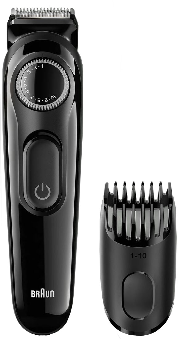 Триммер для бороды Braun BT302081577104 Триммер для бороды Braun BT302081577104Идеальная борода. Просто. Быстро. Точно. Триммер для бороды Braun идеально подходит для точного стайлинга. 20 высокоточных настроек длины гарантируют 100%-ную индивидуальность стиля вашей бороды. Преимущества: 20 точных настроек длины с шагом 0,5 мм (0,5-10 мм) для максимальной эффективности Сверхострые лезвия с неограниченным сроком службы обеспечивают максимальную точность Полностью моющиеся головка и гребень легко очищаются под проточной водой Время работы: 40 минут после 10-часовой подзарядки