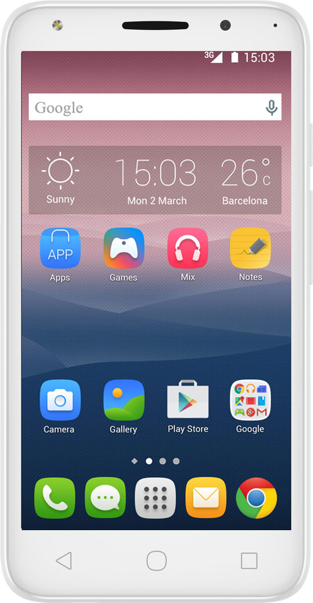 Alcatel OT-5045D Pixi 4 (5), Vivid Green5045D-2MALRU1 Alcatel OT-5045D Pixi 4 (5), Vivid Green5045D-2MALRU1Смартфон Alcatel OT-5045D Pixi 4 имеет сенсорный TFT-экран с диагональю 5 дюймов, что обеспечивает комфорт при серфинге в интернете, просмотре видео и играх. Данная модель оснащена мощным 4-ядерным процессором и оперативной памятью 1 ГБ, что обеспечивает быстродействие устройства даже в режиме многозадачности. Alcatel OT-5045D Pixi 4 поддерживает 2 SIM-карты, поэтому смартфон можно использовать в качестве личного и рабочего одновременно. Тыловая камера 8 Мпикс со встроенной вспышкой позволяет делать качественные фото и снимать видео, а фронтальная камера 5 Мпикс обеспечивает видеосвязь и яркие селфи. Смартфон поддерживает карты памяти объемом до 32 ГБ, что позволяет хранить всю необходимую информацию, включая фото, видео и музыку. Поддержка интернета 4G позволяет оставаться на связи даже там, где нет Wi-Fi. Телефон сертифицирован EAC и имеет русифицированный интерфейс меню и Руководство пользователя.