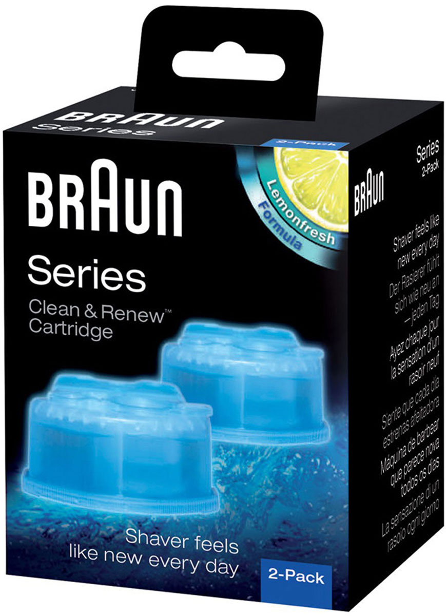 Braun CCR2 картридж для Syncro Lemonfresh75016963 Braun CCR2 картридж для Syncro Lemonfresh75016963Картридж Braun CCR2 Clean & Renew – необходимый элемент системы Clean & Renew, которая есть у самых «продвинутых» бритв. Для чего нужна система Clean & Renew? Она дает возможность ухаживать за бритвой правильно. Система чистит, заряжает, смазывает, автоматически выбирает программы для ухода за вашей бритвой, сушит, чистит с помощью программы быстрой очистки. Все это гораздо эффективнее, чем обычный уход за бритвой. Вы удивитесь насколько просто можно привести ее в порядок. Купить картридж Braun CCR2 – сделать правильный выбор. Картридж нужен для того, чтобы система отлично чистила бритву. Такая очистка в 10 раз гигиеничное, чем обычные способы ухода за бритвой. Не забывайте менять картридж 2-3 месяца - наслаждайтесь чистотой вашей бритвы. Картридж удобный и компактный, его можно хранить в ванной. Одного картриджа хватит на 30 чисток, если использовать его экономно.