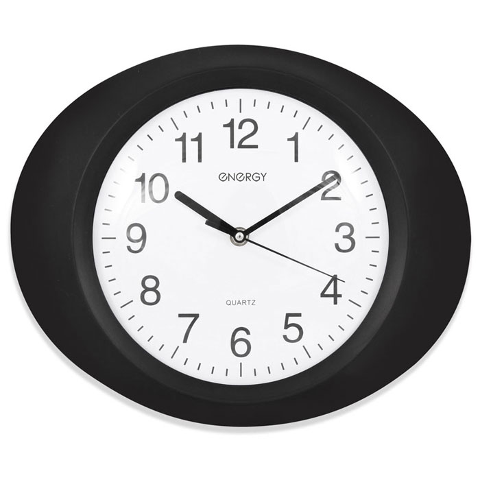 Energy ЕС-04, Black White настенные часы54 009304 Energy ЕС-04, Black White настенные часы54 009304Настенные кварцевые часы с плавным ходом Energy ЕС-04 имеют классический строгий дизайн и поэтому подойдут как для дома, так и для офиса. Крупные цифры черного цвета на белом фоне отлично различимы даже в условиях плохого освещения. Питание осуществляется от 1 батарейки типа АА (в комплект не входит).