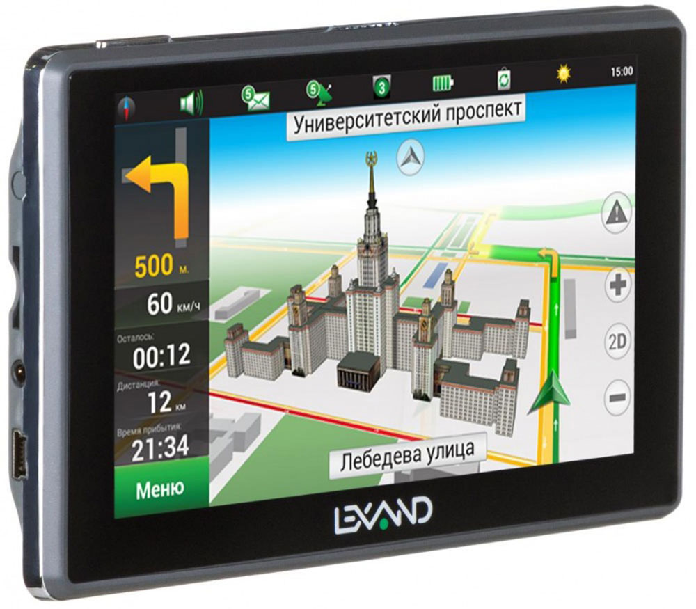 Lexand SA5 HD, Grey навигаторSA5 HD Lexand SA5 HD, Grey навигаторSA5 HDLexand SA5 HD - классический GPS навигатор на Windows СЕ 6.0 с сенсорным 5-ти дюймовым экраном HD-раз решения, мощным процессором и расширенной картографией Навител (9 стран) с бессрочной лицензией и бесплатным обновлением. Предусмотрена возможность подключения внешних 3G USB модемов для выхода в Интернет и построения маршрутов с учетом пробок.