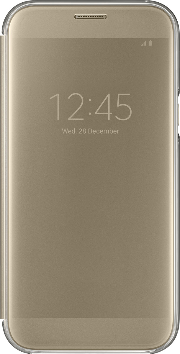 Samsung EF-ZA720 ClearView чехол для Galaxy A7 (2017), GoldEF-ZA720CFEGRU Samsung EF-ZA720 ClearView чехол для Galaxy A7 (2017), GoldEF-ZA720CFEGRUЧехол-книжка Samsung ClearView для Samsung Galaxy A7 2017 надежно защитит ваш смартфон от пыли, грязи, царапин, оставив при этом свободный доступ ко всем разъемам устройства. Чехол Samsung ClearView - это стильная и элегантная деталь вашего образа, которая всегда обращает на себя внимание среди множества вещей.