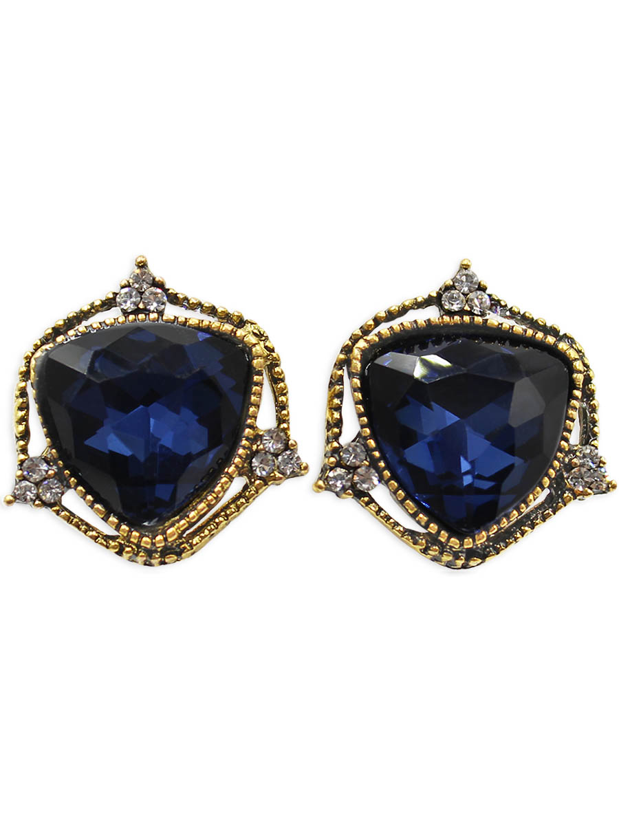 Серьги Taya, цвет: золотистый, темно-синий. T-B-12431T-B-12431-EARR-GL.D.BLUE Серьги Taya, цвет: золотистый, темно-синий. T-B-12431T-B-12431-EARR-GL.D.BLUEСерьги с английским замком изготовлены из бижутерного сплава. Вся прелесть украшения в крупном сверкающем кристалле. Рамка вокруг него тонкая и изящная, она не отвлекает внимание на себя, а лишь концентрирует внимание на камне.