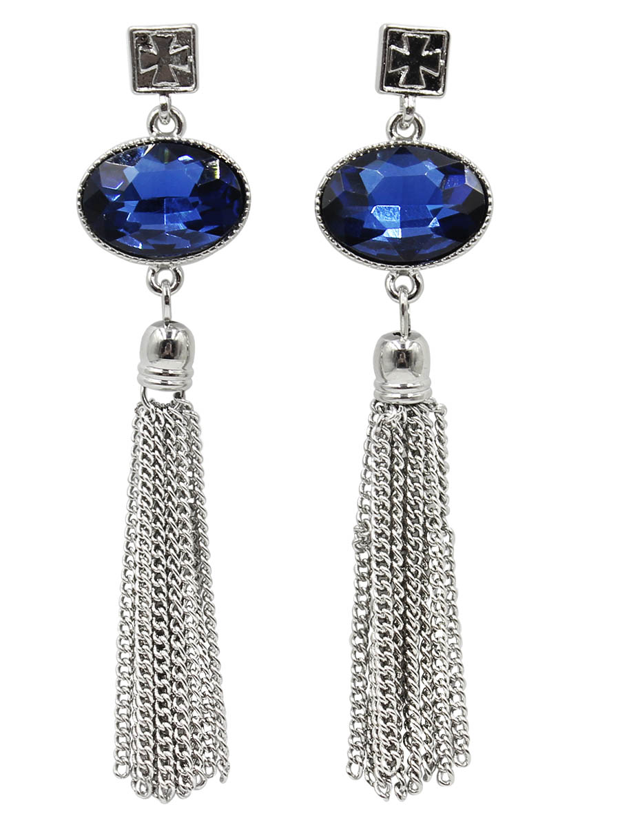 Серьги Taya, цвет: серебристый. T-B-12442T-B-12442-EARR-SILVER Серьги Taya, цвет: серебристый. T-B-12442T-B-12442-EARR-SILVERСерьги-гвоздики с заглушкой металл-пластик изготовлены из бижутерного сплава. Серьги выполнены с оригинальными подвесками-кисточками которые крепятся к небольшим кристаллам.