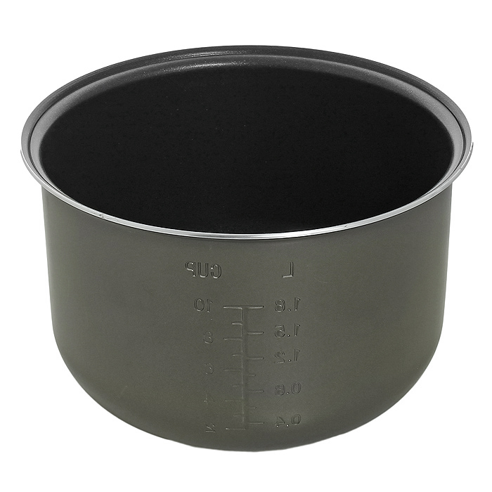 Polaris PIP 0501 чаша для мультиварок с антипригарным покрытием004806 Polaris PIP 0501 чаша для мультиварок с антипригарным покрытием004806Внутренняя чаша с антипригарным покрытием и системой равномерного нагрева Polaris PIP 0501 для различных мультиварок. Двухслойное антипригарное покрытие Whitford Мерная шкала Диаметр с ободком 24 см Глубина (по внутренней стенке) 14 см