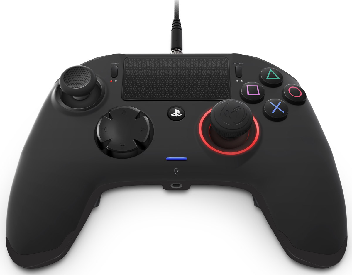 Nacon Revolution Pro Controller игровой контроллер для PS4SLEH-00403 Nacon Revolution Pro Controller игровой контроллер для PS4SLEH-00403Разработанный в сотрудничестве с профессиональными геймерами, контроллер Nacon Revolution Pro Controller поднимает конкуренцию на новый уровень. С помощью настраиваемых функций и непревзойденной точности данная модель предложит игрокам возможность настроить свой собственный контроллер для каждой игры и быть более эффективными в конкурентной борьбе. Результатом совместных усилий технологических исследований и опыта команды BigBen/Nacon в разработке игровых периферийных устройств является Revolution Pro Controller, который поражает внешним видом и эргономичным дизайном для продолжительной игры. Удобный для рук, приятный для глаз, но жесткий и прочный, когда дело доходит до соревнований - это были требования, которые были заданы при проектировании. Поверхность с прорезиненным покрытием - комфортная и приятная на ощупь. Revolution Pro Controller включает в себя все стандартные свойства контроллера, а также дополнительные свойства...
