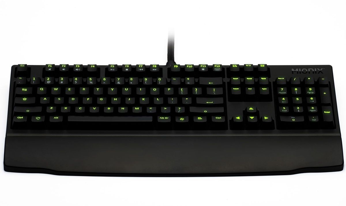 Mionix ZIBAL Cherry MX, Black игровая клавиатураZIBAL-60-RU Mionix ZIBAL Cherry MX, Black игровая клавиатураZIBAL-60-RUИзящная, элегантная как чёрная пантера, клавиатура Zibal от Mionix надёжна даже в хардкорных сессиях благодаря долговечным переключателям Cherry Black. Кроме того, конструкторы оборудовали её несущей металлической пластиной, поэтому скручивания и/или изгибы Zibal не страшны. А кислотно-зелёная подсветка кнопок наполняет мистическим, загадывающим смыслом действия игрока. Захватывающий антураж, согласитесь. Для удобства пользователя клавиатура оборудована также подставкой под запястья пользователя. Кстати, скорость срабатывания и акцентированность тактильного отклика Cherry Black оценена не только геймерами – профессиональные наборщики текстов доверяют этим переключателям полной мерой. Mionix Zibal относится к рангу геймерских клавиатур, поэтому производитель позаботился об антигостинге с корректной обработкой шести одновременных кликов. Доступ к функционалу мультимединых клавиш обеспечивает кнопка Mionix Action – наслаждаться звучанием саундтреков можно параллельно, не отвлекаясь от...