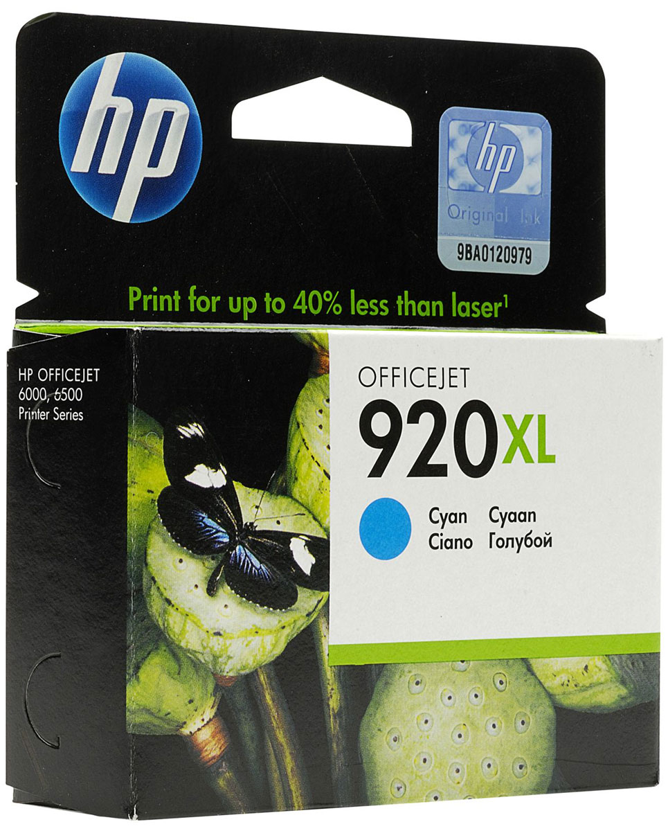 HP CD972AE (№ 920XL), Cyan картридж для OJ 6000/6500/7000CD972AE HP CD972AE (№ 920XL), Cyan картридж для OJ 6000/6500/7000CD972AEГолубые картриджи HP 920XL с оригинальными чернилами HP гарантируют печать цветных документов профессионального качества с меньшими затратами по сравнению с лазерными устройствами. Оригинальные чернила HP обеспечивают быстрое высыхание документов, особенно при использовании бумаги с логотипом ColorLok. Оригинальные чернила HP позволяют печатать цветные документы профессионального качества почти на 40 % дешевле, чем при использовании лазерных устройств. Раздельные картриджи обеспечивают экономичную печать. Добейтесь впечатляющего качества печати. Оригинальные чернила HP обеспечивают быстрое высыхание документов, особенно при использовании бумаги с логотипом ColorLok. Технологии HP позволяют заменять картриджи без особых усилий. Воспользуйтесь функцией оповещения о низком уровне чернил и оцените удобство приобретения расходных материалов с помощью системы HP SureSupply. Вы можете ознакомиться со списком картриджей, которые можно использовать на...