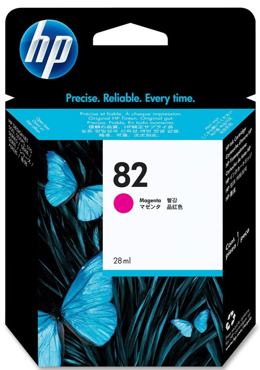 HP CH567A (№82), Magenta картридж для Designjet 500/510CH567A HP CH567A (№82), Magenta картридж для Designjet 500/510CH567AПечатайте необходимые документы в офисе с использованием оригинальных картриджей HP. Запатентованная формула чернил HP, разработанных специально для совместного использования с принтерами HP DesignJet и широкоформатными носителями HP, обеспечивает высочайшую реалистичность изображений, четкость линий и неизменно профессиональное качество. Оцените гарантированный результат при печати в офисе. Оригинальные чернила HP, разработанные специально для совместного использования с принтером HP DesignJet и широкоформатными носителями HP, обеспечивают высочайшую реалистичность изображений, четкость линий и неизменно профессиональное качество. Надежная печать без проблем с использованием оригинальных расходных материалов HP позволяет избежать ненужных проб и ошибок. Используемые в оригинальных картриджах HP интеллектуальные технологии взаимодействуют с принтером для повышения качества, надежности и обеспечения неизменно профессионального результата.