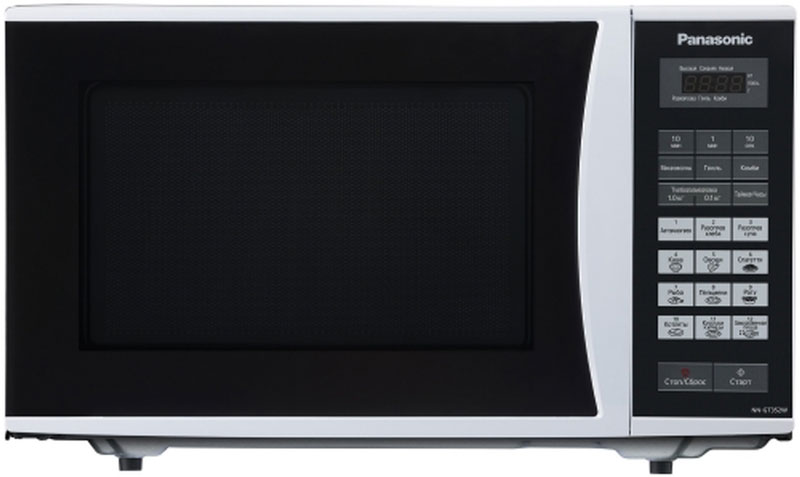 Panasonic NN-GT352WZTE микроволновая печьNN-GT352WZTE Panasonic NN-GT352WZTE микроволновая печьNN-GT352WZTEПростая и надежная в обращении новая микроволновая печь Panasonic NN-GT352WZTE с сенсорным управлением поможет вам сэкономить ваше драгоценное время. Она быстро разогреет любое блюдо или разморозит необходимый продукт. Экологически чистый материал корпуса и рабочей камеры - эмалированная сталь, гарантирует полезность ваших блюд, а белый цвет корпуса украсит любую кухню. Диаметр поддона: 28,5 см