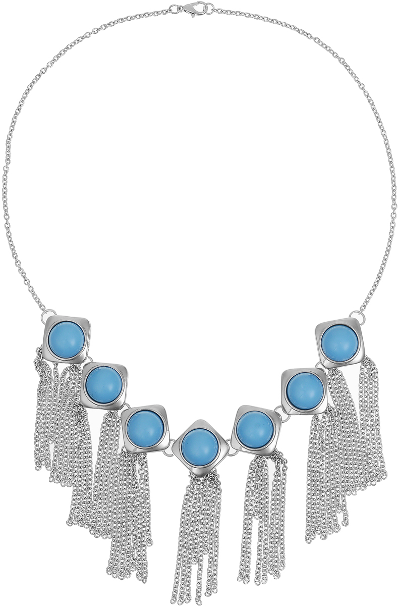 Колье Art-Silver, цвет: серебряный, голубой. MS01554-1203MS01554-1203 Колье Art-Silver, цвет: серебряный, голубой. MS01554-1203MS01554-1203Колье современного дизайна Art-Silver изготовлено из бижутерийного сплава. Центральная часть колье дополнена декоративными элементами со вставками из полимера. Колье застегивается на замок-карабин, длина изделия регулируется за счет дополнительных звеньев.