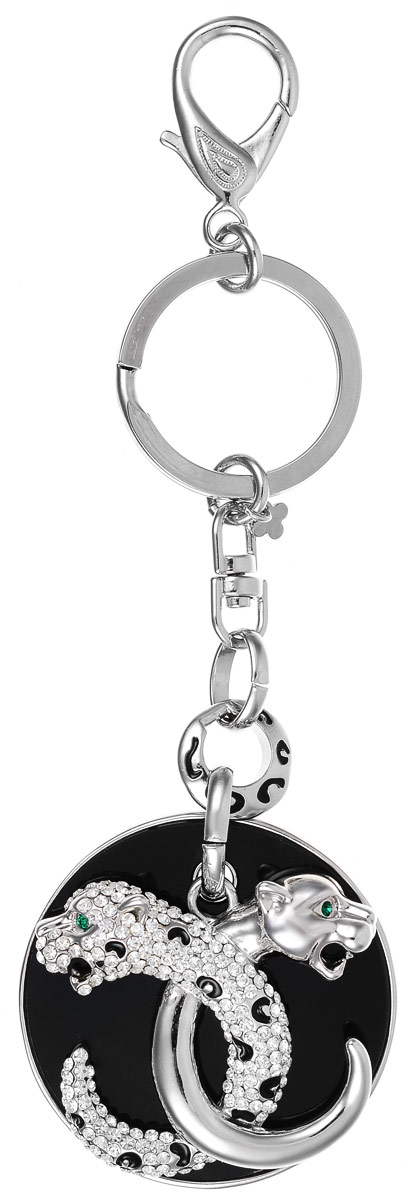 Брелок Art-Silver, цвет: серебряный, черный. V059975-2295V059975-2295 Брелок Art-Silver, цвет: серебряный, черный. V059975-2295V059975-2295Оригинальный брелок Art-Silver выполнен из бижуреного сплава с вставками из эмали и циркона. С помощью металлического кольца и карабина брелок можно пристегнуть на пояс, к рюкзаку, сумке или повесить на связку ключей.
