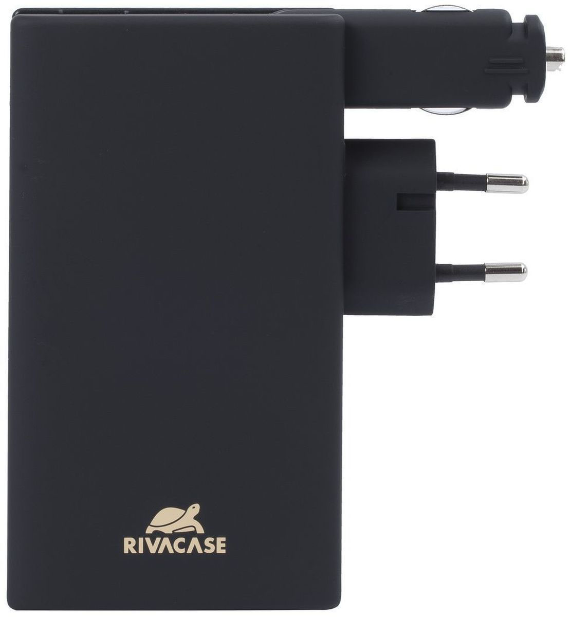 Rivapower VA4749, Black внешний аккумулятор (5000 мАч)VA 4749 Rivapower VA4749, Black внешний аккумулятор (5000 мАч)VA 4749Rivapower VA4749- это литий-полимерный аккумулятор. Совместим с большинством популярных моделей смартфонов и планшетов, включая iPhone 5/6 и iPad 3. Для зарядки устройств Apple необходимо наличие оригинального кабеля Apple Lightning. Имеет защиту от перегрузок, короткого замыкания, чрезмерного заряда и разряда. Имеется функция автоматического включения/выключения. Достаточно подключить кабель к micro-USB разъему мобильного устройства, и он уже заряжается. Для проверки уровня заряда встряхните аккумулятор. 4 светодиодных индикатора покажут оставшийся уровень заряда. Нажмите кнопку на задней стороне устройства, чтобы освободить вилку. По завершении зарядки снова нажмите кнопку, чтобы убрать вилку внутрь устройства. Для зарядки устройства в автомобиле разверните автомобильный штекер и вставьте его в прикуриватель. Не используйте оба зарядных разъема одновременно.