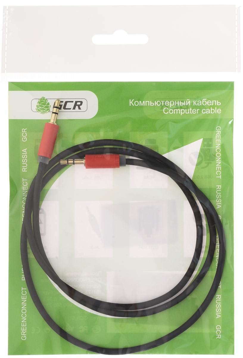 Greenconnect GCR-AVC115 аудио-кабель (1 м)GCR-AVC115-1.0m Greenconnect GCR-AVC115 аудио-кабель (1 м)GCR-AVC115-1.0mАудио-кабель Greenconnect GCR-AVC115 применяется для подключения различных устройств оснащенных стерео разъемом AUX 3,5 мм, которые могут передавать аудиосигнал от одного устройства к другому. Чаще всего, он используется с MP3-плеерами, планшетами, смартфонами, TV, акустическими системами, CD плеерами т.д.