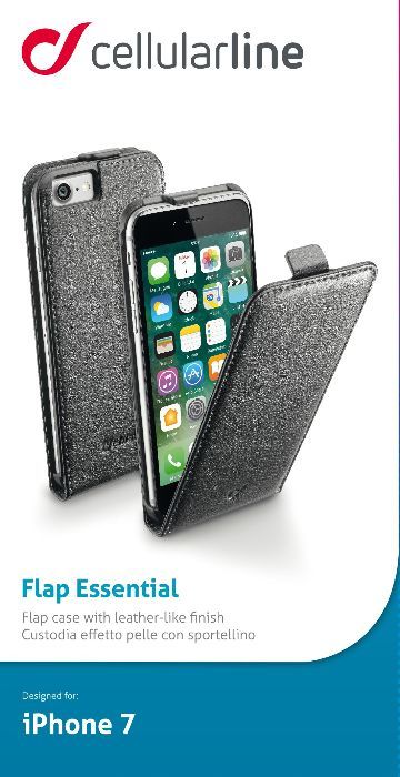 Cellular Line Flap чехол для iPhone 7, BlackFLAPESSIPH747K Cellular Line Flap чехол для iPhone 7, BlackFLAPESSIPH747KЧехол Cellular Line Flap для iPhone 7 надежно защитит ваш смартфон от внешних воздействий, грязи, пыли, брызг. Он также поможет при ударах и падениях, не позволив образоваться на корпусе царапинам и потертостям. Чехол обеспечивает свободный доступ ко всем функциональным кнопкам смартфона и камере.