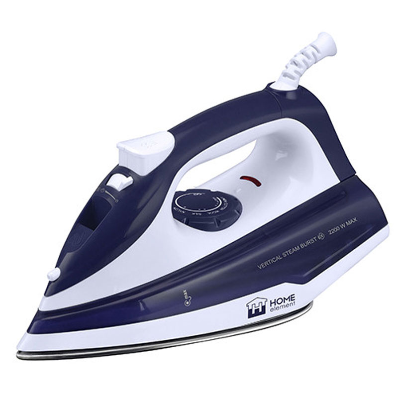 Home Element HE-IR214, Blue утюгHE-IR214 Home Element HE-IR214, Blue утюгHE-IR214Утюг Home Element HE-IR214 оснащен мощностью 2200 Вт, рабочей поверхностью из нержавеющей стали, прозрачным резервуаром для воды и удобными большими клавишами на ручке для разбрызгивания и отпаривания. Прибор обладает всеми необходимыми характеристиками для отличного результата: сухое глажение, отпаривание с регулировкой, функция разбрызгивания. Рабочая поверхность из нержавеющей стали подходит для всех типов тканей, не оставляет блеска, обеспечивает высокое качество разглаживания, легкость скольжения и абсолютную экологичность при интенсивном нагреве. Для наилучшего отпаривания и эффективного разглаживания в том числе плотных тканей в утюге применена специальная технология вертикального парового удара до 60 г/мин, позволяющая справляться со складками на весу. Утюг Home Element HE-IR214 всегда сохраняет рабочие качества благодаря функции самоочистки, позволяющей очищать паровую камеру от примесей. Температурные режимы:...