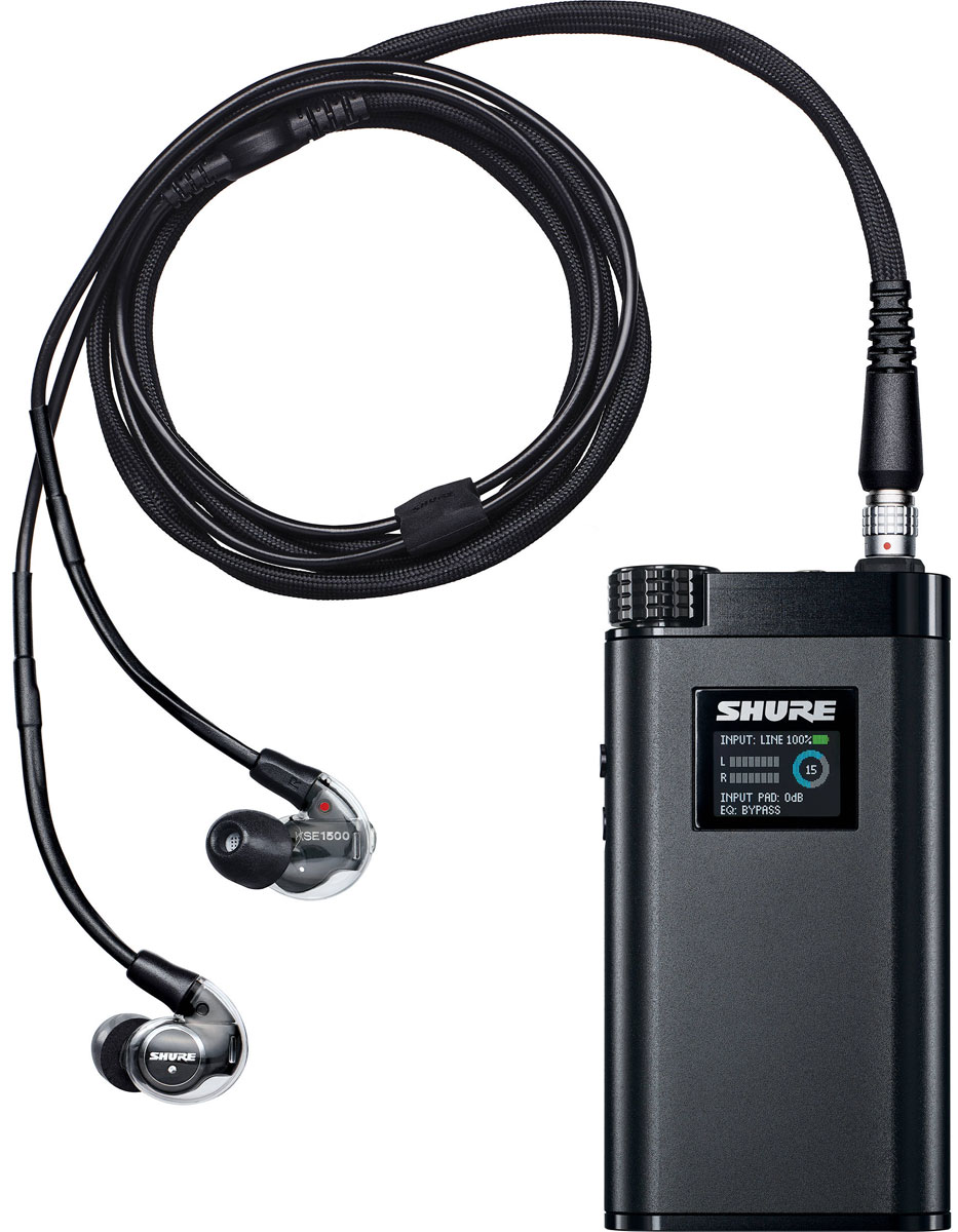 Shure KSE1500, Black наушникиShure KSE1500 Black Shure KSE1500, Black наушникиShure KSE1500 BlackНаушники-вкладыши Shure KSE1500 являются первыми в своем классе, оснащенными электростатическими излучателями. В них используется тонкая и очень легкая мембрана, находящаяся в электромагнитном поле и колеблющаяся (то есть формирующая акустические волны) вместе с ее изменением. Такой тип излучателей обеспечивает очень высокое качество звука и на базе электростатической технологии выпускаются полноразмерные наушники класса High-End, а также акустические системы. Качество преобразования сигнала определяется показателем 24 бит/96кГц, а 4-полосный параметрический эквалайзер, настраивается, имеет 5 стандартных и 4 пользовательских настроек. Усилитель также оснащен аккумуляторной батареей и измерителем уровня входного сигнала. KSE1500 осуществляет обработку цифровых сигналов через микро-USB наравне с аналоговыми сигналами через прямой канал. Цифро-аналоговый USB преобразователь работает с цифровыми и аналоговыми аудио сигналами от портативных носителей и компьютеров. ...