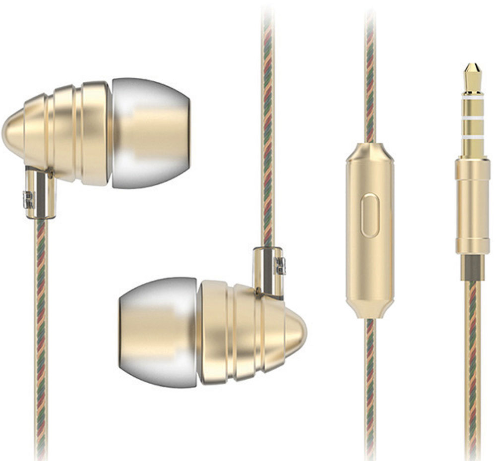 Harper HV-805, Gold наушникиH00000973 Harper HV-805, Gold наушникиH00000973Наушники Harper HV-805 относятся к классу динамических проводных наушников-вкладышей (внутриканальные). Они обеспечивают отличное качество звука вкупе с дополнительным функционалом (гарнитура для разговора и управление переключением / перемоткой музыки). Кабель наушников имеет оптимальную длину в 1,2 метра и прямой штекер 3,5 мм Jack (он наиболее удобен для портативной техники, носимой в карманах или сумочках). Технические параметры наушников обеспечивают действительно насыщенное звучание басов. Воспроизводимые частоты – 20-20000 Гц (с уклоном в сторону низких частот), импеданс – 32 Ом, чувствительность – 102 дБ, пиковая мощность излучателя – 10 мВт, диаметр излучателя – 10 мм. Микрофон расположен на кабеле правого наушника, на корпусе микрофона имеется кнопка управления треками, она же используется для приема/завершения вызова в режиме телефонной гарнитуры. Управление треками (переключение назад, вперед, воспроизведение,...