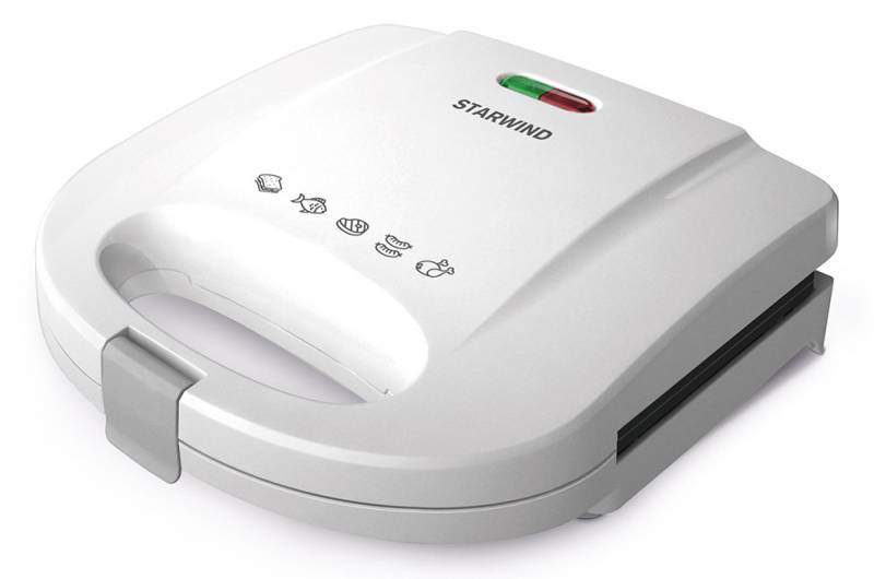 Starwind SSW2111, White сэндвичницаSSW2111 Starwind SSW2111, White сэндвичницаSSW2111Starwind SSW2111 за считанные минуты приготовит вкуснейшие сэндвичи. Антипригарное покрытие позволит не волноваться за то, что ваш завтрак подгорит, а прочная защелка и световая индикация обеспечат удобство эксплуатации устройства.