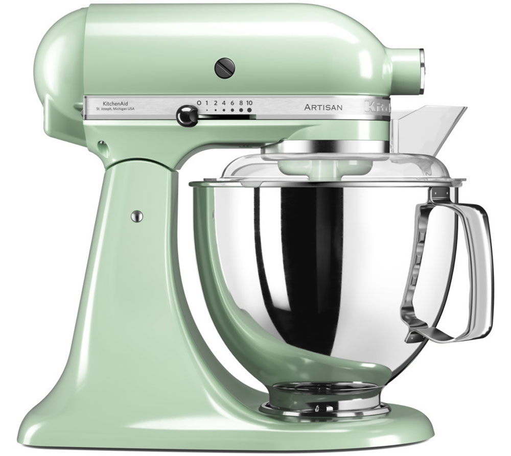 KitchenAid Artisan, Light Green миксер планетарный (5KSM175PSEPT)5KSM175PSEPT KitchenAid Artisan, Light Green миксер планетарный (5KSM175PSEPT)5KSM175PSEPTМиксер KitchenAid 5KSM175PSEPT - уникальное многофункциональное устройство, практически не имеющее аналогов на рынке техники для дома и кухни. Легендарный бренд, чья история насчитывает уже более 90 лет, завоевал сердца домохозяек благодаря своей невероятной надежности, долговечности и отменному качеству. Процесс производства миксеров KitchenAid не оставляет сомнений в долговечности этого прибора. Литые детали механизма изготовлены из высококачественной стали. Ручная сборка и тщательная подгонка частей привода обеспечивают низкий уровень шума и вибрации, являются гарантией безупречной работы прибора. Классический дизайн миксеров KitchenAid Artisan станет украшением интерьера любой кухни. Одна из отличительных особенностей этой серии - богатая цветовая гамма. На выбор покупателей предлагаются модели почти двух десятков разнообразных оттенков. Откидывающаяся головка миксера KitchenAid Artisan позволяет легко менять насадки и устанавливать чашу.Миксер...