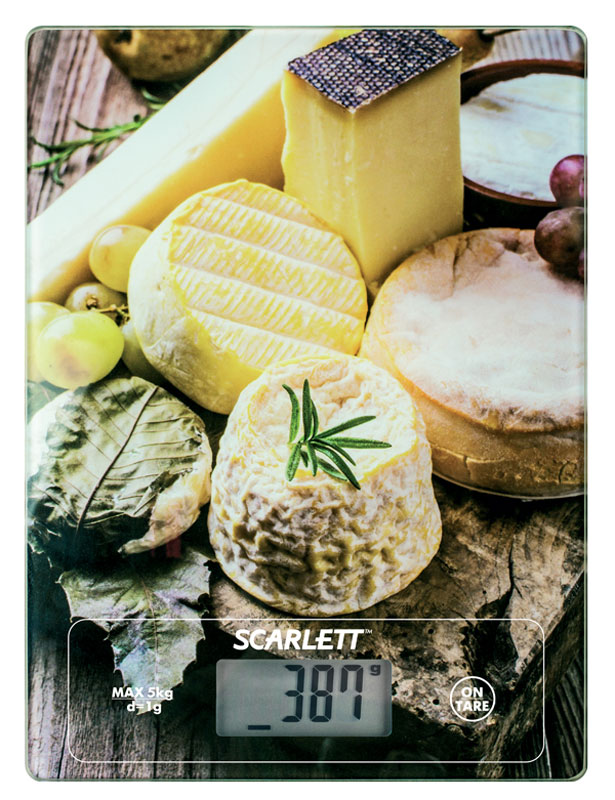 Scarlett SC-KS57P14, Cheese Platter весы кухонныеSC-KS57P14 Scarlett SC-KS57P14, Cheese Platter весы кухонныеSC-KS57P14Весы Scarlett SC-KS57P14 Cheese Platter - это отличный помощник на вашей кухне. Функция компенсации тары позволит взвешивать не учитывая массу тары, а высокая точность даст возможность точно следовать вашим любимым рецептам. Данная модель позволяет измерить не только вес, но и объем. Прибор также имеет индикатор перегрузки и заряда батареи.