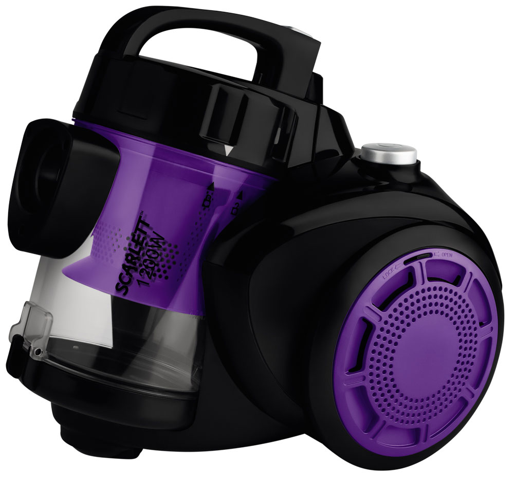Scarlett SC-VC80C10, Violet пылесосSC-VC80C10 Scarlett SC-VC80C10, Violet пылесосSC-VC80C10Пылесос с контейнером для пыли Scarlett SC-VC80C10 - это компактность, простота в использовании и высокая мощность всасывания, что позволит тратить минимум времени и сил на ежедневную уборку. Управлять моделью достаточно просто, переключатель включения и выключения пылесоса расположен на корпусе. Устройство оснащено современным надежным фильтром и контейнером для сбора пыли объемом 1,5 литра - все это позволит задерживать мельчайшие частицы пыли, поддерживая здоровую атмосферу в доме. Также в комплект входят самые необходимые для эффективной уборки насадки, это универсальная насадка для пола и ковров, насадка для мебели и щелевая насадка для труднодоступных мест. К дополнительным преимуществам модели можно отнести наличие ручки для переноски и автоматическое сматывание шнура, длина которого составляет 5 метров, что позволит убрать достаточно большое помещения, не переключая питание из розетки в розетку.