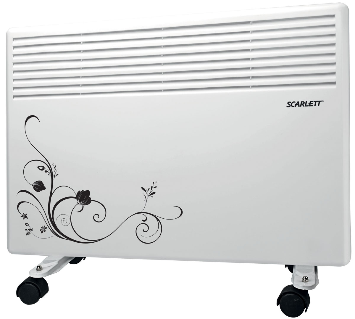 Scarlett SC-2158 обогревательSC-2158 Scarlett SC-2158 обогревательSC-2158Электрический конвектор Scarlett SC-2158 белого цвета имеет классический стильный дизайн, предназначен для бытового использования. Прибор рассчитан для обогрева помещений до 10 м2. Данная модель имеет механический термостат и регулировку температуры. Обогреватель оснащен системой No-Frost от замерзания, а также защитой от перегрева, опрокидывания, попадания брызг и мелкого мусора по классу IP24. Предусмотрено два возможных уровня мощности - 600 Вт и 1000 Вт, работает при напряжении 220 В и частоте тока 50 Гц.