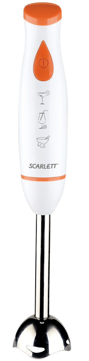 Scarlett SC-HB42S07, White блендер погружнойSC-HB42S07 Scarlett SC-HB42S07, White блендер погружнойSC-HB42S07Погружной блендер Scarlett SC-HB42S07 - удобный кухонный помощник, который облегчит решение самых разных задач. Эргономичная форма моторной части блендера обеспечивает комфортное использование. Прорезиненная кнопка предотвращает соскальзывание пальца в процессе приготовления, делая работу с прибором приятной и безопасной. Погружные часть и нож блендера изготовлены из высококачественной нержавеющей стали. Нижняя часть блендера легко снимается и её удобно мыть.