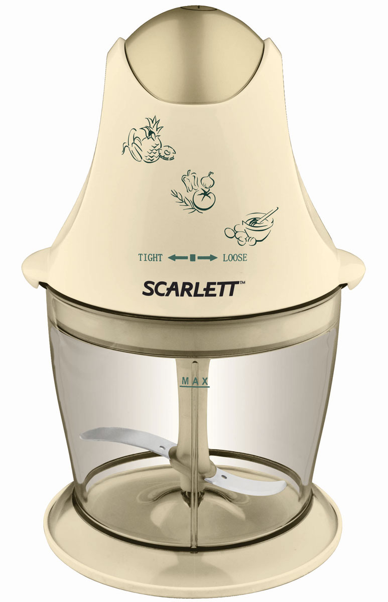 Scarlett SC-442, Beige измельчительSC-442_B Scarlett SC-442, Beige измельчительSC-442_BИзмельчитель Scarlett SC-442 моментально превратит любые продукты в однородное пюре. Можно быстро измельчить зелень или чеснок, нарубить лук, подготовить панировку из твердых сухариков, измельчить в мелкую крошку орехи или твердый сыр. Прибор имеет современный эргономичный дизайн, удобную съемную площадку для предотвращения скольжения, а также надежные съемные ножи из нержавеющей стали.