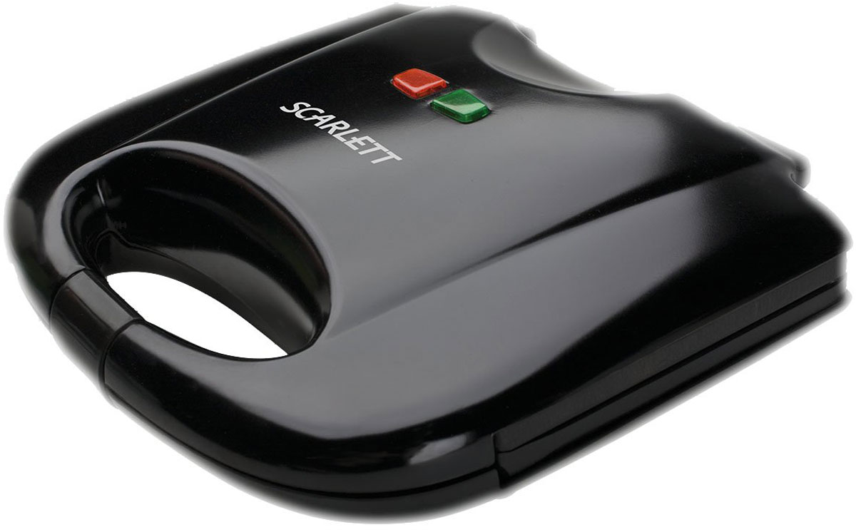 Scarlett SC-1119, Black тостер для бутербродовSC-1119 Scarlett SC-1119, Black тостер для бутербродовSC-1119Сэндвич-тостер Scarlett SC-1119 – это устройство, при помощи которого вы сможете готовить поджаренные и ароматные тосты для бутербродов и сэндвичей. Устройство имеет высокую мощность, благодаря чему вы сможете приготовить завтрак за считанные минуты. Наличие антипригарного покрытия предотвратит появление на тостах подгорелых мест. Автоматическая система регулировки температуры оптимизирует процесс готовки. Управление осуществляется при помощи двух кнопок, находящихся в верхней части прибора. Индикаторы включения и готовности к работе предназначены для информирования пользователя, что касается текущего состояния тостера. Корпус выполнен из высокопрочного пластика, который не деформируется в процессе использования изделия. Термоизолированная ручка обеспечивает безопасное использование прибора. Формы с антипригарным покрытием для приготовления бутербродов Фиксатор ручек Удобство хранения шнура