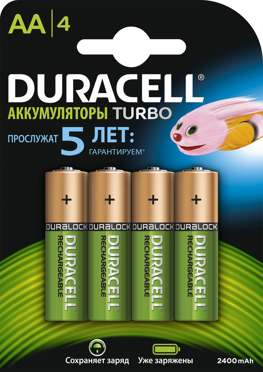 Аккумуляторная батарейка Duracell, HR6-4BL, 2400 mAh, предзаряженная, 4 шт81530927 Аккумуляторная батарейка Duracell, HR6-4BL, 2400 mAh, предзаряженная, 4 шт81530927Аккумуляторные батарейки Duracell предназначены для использования в различных электронных устройствах, таких как фотокамеры, электронные игрушки, беспроводные мыши, клавиатуры и контроллеры. Аккумуляторы уже заряжены. Не использовать совместно с обычными батарейками.