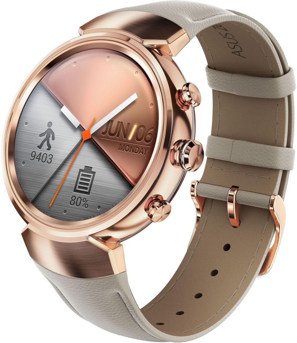 ASUS ZenWatch 3 WI503Q, Rose Gold смарт-часыWI503Q-3LBGE0005 ASUS ZenWatch 3 WI503Q, Rose Gold смарт-часыWI503Q-3LBGE0005ASUS ZenWatch 3 - это современное цифровое устройство, выполненное в соответствии с давними традициями часового искусства из высококачественных материалов и с вниманием к каждой детали. Эти часы умеют делать гораздо больше, чем просто показывать время, а благодаря широким возможностям по персонализации их интерфейса вы легко можете настроить их по своему вкусу. Длительное время автономной работы и технология быстрой подзарядки аккумулятора делают ASUS ZenWatch 3 по-настоящему мобильным устройством, которое всегда будет готово к работе. Своим внешним видом ASUS ZenWatch 3 ближе к традиционным часам, чем к современным цифровым гаджетам. Их стильный дизайн вдохновлен образом солнечного затмения, а широчайшая функциональность реализована с безупречным мастерством. Корпус часов ZenWatch 3 изготовлен из ювелирной нержавеющей стали марки 316L, которая наделяет их не только превосходным внешним видом, но и долговечностью, ведь ее прочность на 82% выше по...