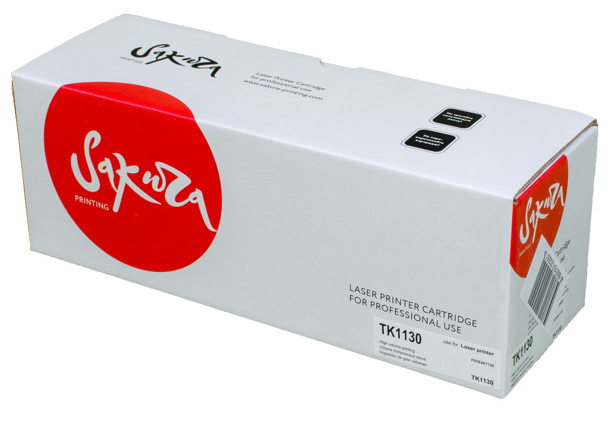 Sakura TK1130, Black тонер-картридж для Kyocera Mita FS1030/FS1130SATK1130 Sakura TK1130, Black тонер-картридж для Kyocera Mita FS1030/FS1130SATK1130Тонер-картридж Sakura TK1130 для лазерных принтеров Kyocera Mita FS1030/FS1130 является альтернативным решением для замены оригинальных картриджей. Он печатает с тем же качеством и имеет тот же ресурс, что и оригинальный картридж. В картриджах компании Sakura используется химический синтезированный тонер, который в отличие от дешевого тонера из перемолотого полимера, не царапает, а смазывает печатающий вал, что приводит к возможности многократных перезаправок картриджей. Такой подход гарантирует долгий срок службы принтера, превосходное качество и стабильность печати. Тонер-картриджи Sakura производятся при строгом соответствии стандартам ISO 9001 и ISO 14001, что подтверждено международными сертификатами.