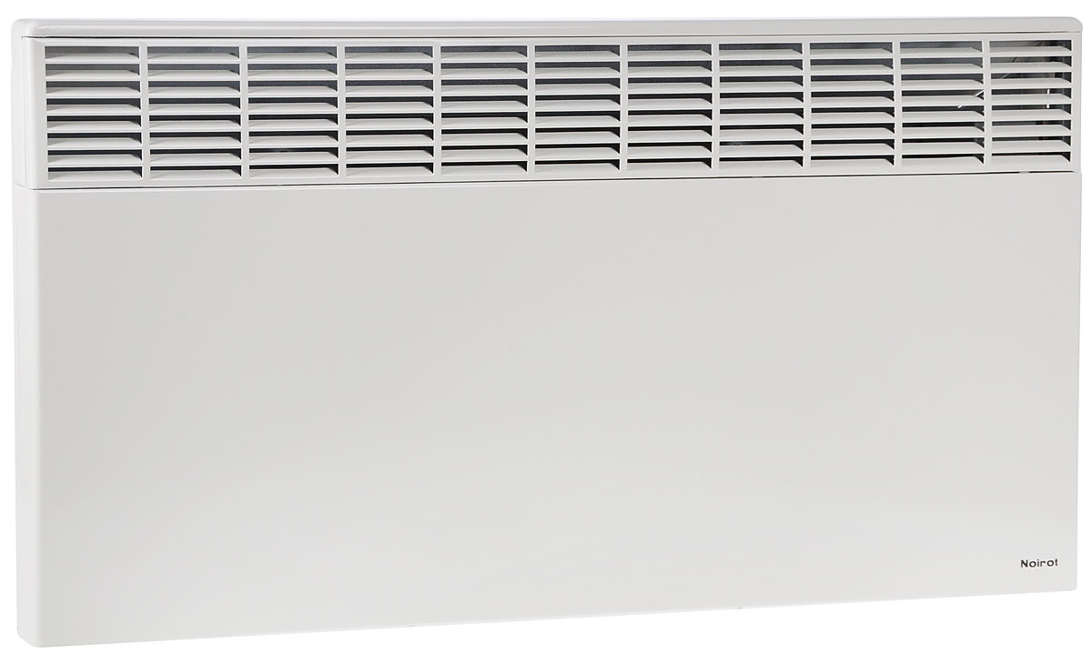 Noirot CNX-2 2500 электрический обогреватель29.7264.8.ARER Noirot CNX-2 2500 электрический обогреватель29.7264.8.ARERNoirot CNX-2 2500 - это электрический обогреватель конвективного типа. Вся конструкция прибора направлена на равномерное распределение тепла для обогрева с максимальным комфортом. Устройство работает по принципу естественной конвекции. Холодный воздух, проходя через конвектор и его нагревательный элемент, нагревается и выходит сквозь решетки-жалюзи, незамедлительно начиная обогревать помещение. Обогреватель оснащен надежным механическим термостатом и поддерживает комфортный микроклимат при минимальном потреблении электроэнергии. Прибор применяется в качестве основного и дополнительного отопления загородных домов, городских квартир, застекленных балконов, зимних садов и т. д., а также в других местах, где электрическое отопление является единственно возможным. Конвектор легко и быстро монтируется на стену или устанавливается на специальные ножки (дополнительная опция, приобретаются отдельно). Конструктивные особенности конвектора исключают...