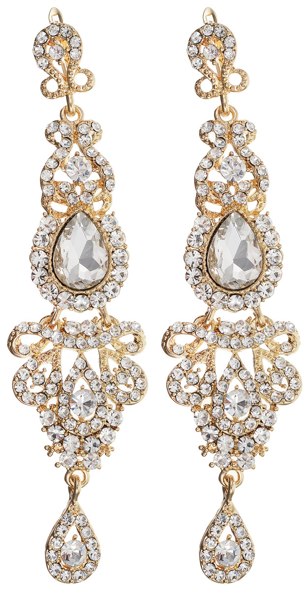 Серьги Taya, цвет: золотистый. T-B-11657T-B-11657-EARR-GOLD Серьги Taya, цвет: золотистый. T-B-11657T-B-11657-EARR-GOLDКрупные серьги с английским замком выполнены из бижутерного сплава с цирконовыми вставками. Они прекрасно подойдут на выход: в театр, на презентацию, на показ мод. Такое украшение всегда должно быть в арсенале у любой женщины.
