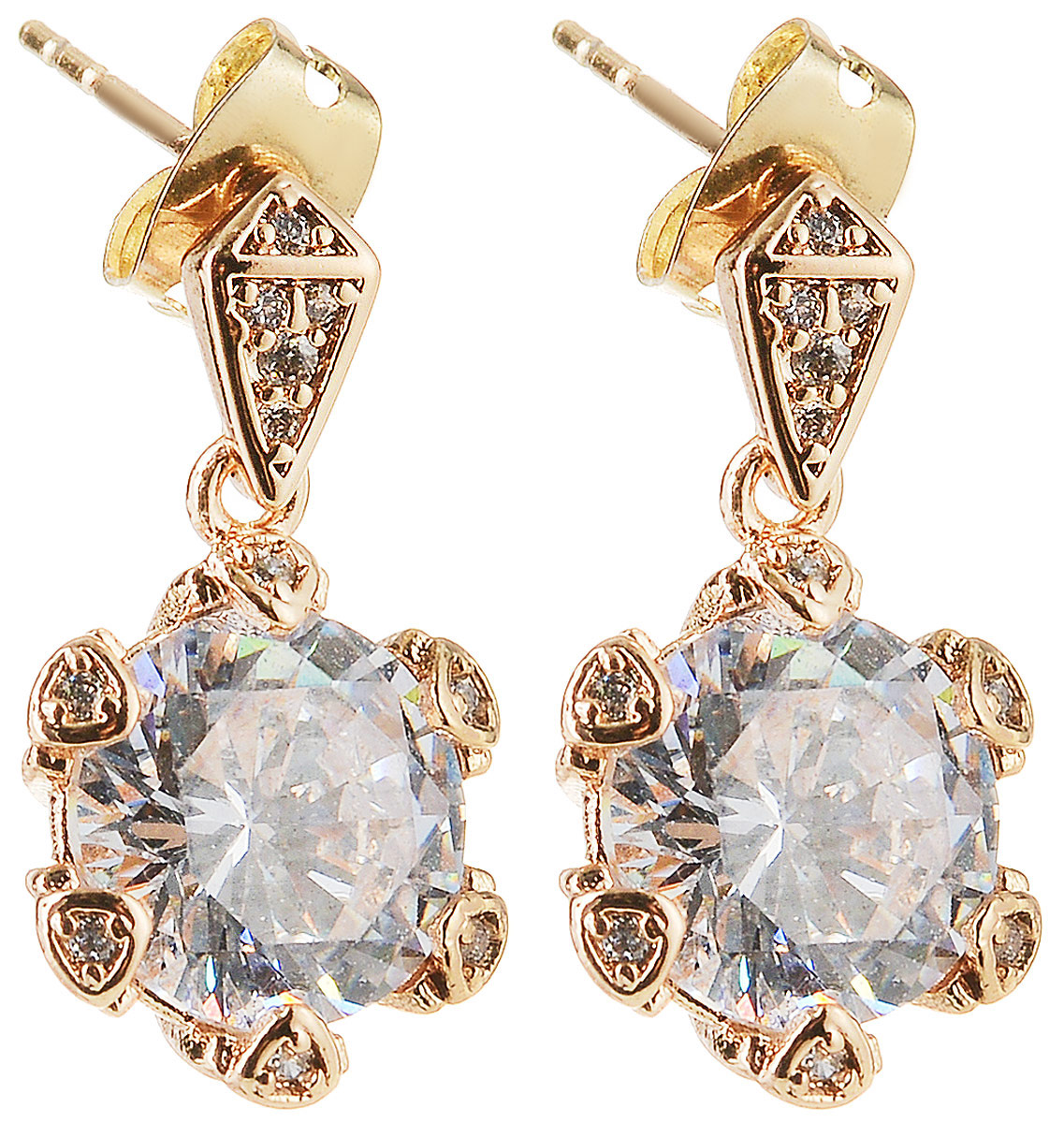 Серьги Taya, цвет: золотистый. T-B-11157T-B-11157-EARR-GOLD Серьги Taya, цвет: золотистый. T-B-11157T-B-11157-EARR-GOLDЭлегантные серьги-гвоздики с металлическими заглушками выполнены из бижутерного сплава со стразами. Такое украшение с блестящими стразами и камнями должно быть у всех.