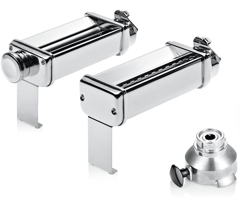 Bosch MUZXLPP1 насадки для приготовления лазаньи и лапши для кухонных комбайнов, 2 штMUZXLPP1 Bosch MUZXLPP1 насадки для приготовления лазаньи и лапши для кухонных комбайнов, 2 штMUZXLPP1Две профессиональные насадки Bosch MUZXLPP1 для раскатки теста (для лазаньи) и для приготовления лапши (тальятелле). Формирует тесто в листы для приготовления лазаньи. Насадка для лапши нарезает пласты теста на полосы в 7 мм.