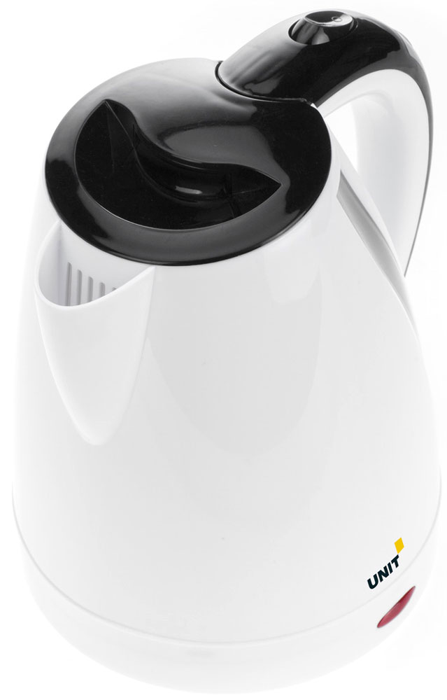 Unit UEK-267, White чайник электрическийCE-0380484 Unit UEK-267, White чайник электрическийCE-0380484Электрический чайник Unit UEK-267 прост в управлении и долговечен в использовании. Изготовлен из высококачественных материалов. Прозрачное окошко позволяет определить уровень воды. Мощность 1800 Вт быстро вскипятит 1,8 литра воды. Беспроводное соединение позволяет вращать чайник на подставке на 360°. Для обеспечения безопасности при повседневном использовании предусмотрены функция автовыключения, а также защита от включения при отсутствии воды.