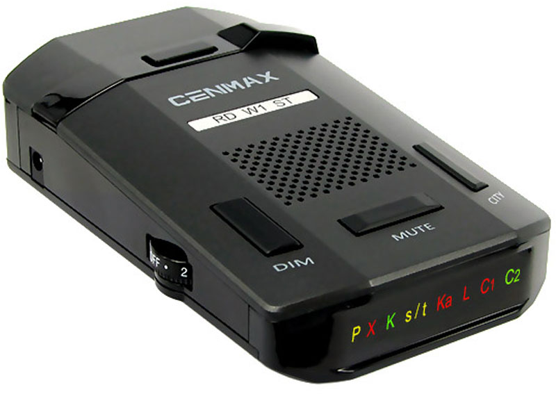 Inspector Cenmax RD W1 ST, Black радар-детекторCENMAX RD W1 ST Inspector Cenmax RD W1 ST, Black радар-детекторCENMAX RD W1 STРадар-детектор Inspector Cenmax RD W1 ST предназначен для заблаговременного обнаружения сигналов радаров скорости во всех диапазонах, на текущий момент используемых в России, включая X, К, расширенный Ка и даже радаров работающих в POP и импульсных режимах, включая современный радар Стрелка модификаций СТ (стационарный) и М (мобильный). Лазерный приёмник обеспечивает надёжное обнаружение лазерного излучения в диапазоне 360 градусов. Индикация силы излучения радарного сигнала Фильтр ложных срабатываний Режимы: Трасса, Город 1, Город 2 Ручная регулировка громкости сигналов предупреждения Память настроек Отключение диапазонов