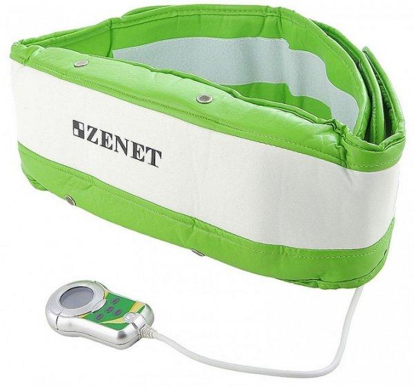 Zenet ZET-750 Пояс массажный (TL-2005L-B)15032024 Zenet ZET-750 Пояс массажный (TL-2005L-B)15032024Тип воздействия: Инфракрасное излучение, Вибромассаж Программ массажа: 5 Количество вибромоторов: 2 Комплект: Пояс, таймер, сумочка, Пульт управления с LCD дисплеем