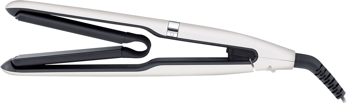 Remington Air Plates, White Black выпрямитель для волосS 7412 Remington Air Plates, White Black выпрямитель для волосS 7412Выпрямитель Air Plates обладает уникальными подвешенными аэро-пластинами, которые обеспечивают свободное движение по пряди волос и обеспечивают максимальный контакт за одно движение. Технология cool touch, воплощенная в революционном дизайне прибора, препятствует нагреву внешнего корпуса, что позволяет полностью захватить прибор для лучшего контроля и результатов. Пластины выпрямителя содержат в 10 раз больше керамики и выполнены с добавлением роскошной черной керамики. Свободное и простое скольжение по волосам и идеальный результат выпрямления, который сохраняется надолго. Нагрев выпрямителя происходит всего лишь за 15 секунд. Подходит для любого типа волос: выпрямитель обладает 5 режимами регулировки температуры 150° – 230° и вы сможете с легкостью настроить нагрев под ваш тип волос.