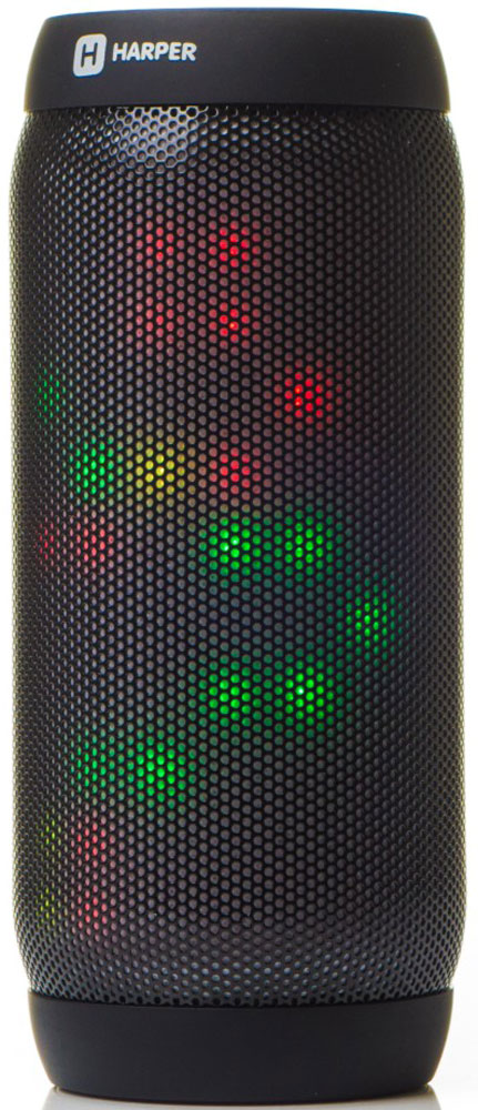 Harper PS-055, Black колонка портативнаяH00001116 Harper PS-055, Black колонка портативнаяH00001116Беспроводная колонка Harper PS-055 оборудована множеством светодиодов для создания эффекта светомузыки. В программе визуализации спектра музыки заложено 4 различных режима работы эквалайзера. Колонка Harper PS-055 сопрягается с большинством современных смартфонов, планшетов, ноутбуков и других устройств по беспроводному каналу связи Bluetooth версии 3.0, который обеспечивает устойчивую передачу данных на удалении до 10 метров от источника сигнала. Благодаря беспроводному подключению и наличию встроенного микрофона, Harper PS-055 может использоваться в качестве телефонной гарнитуры. Помимо указанных режимов работы, Harper PS-055 может воспроизводить музыкальные файлы с карт памяти формата MicroSD (TF), поддерживаются файлы WAV, MP3, WMA. Возможно проводное подключение к источнику звука посредством стандартного кабеля AUX с разъемом 3,5 мм mini-jack. Еще одна функция – работа в режиме радиоприемника FM-диапазона. Имеется...