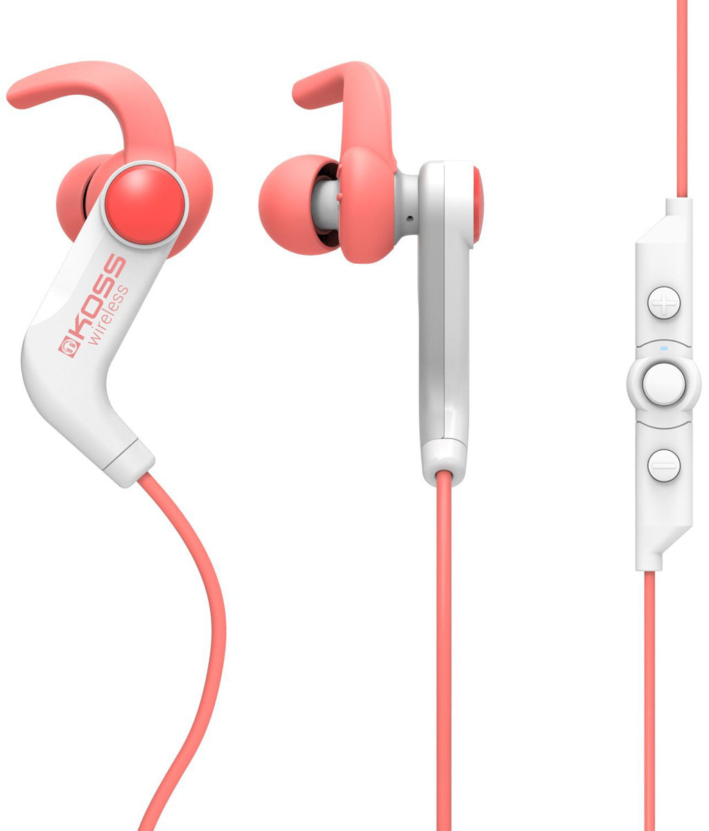 Koss BT190iС, Coral наушники15119065 Koss BT190iС, Coral наушники15119065Koss BT190i - это беспроводные спортивные наушники с функцией гарнитуры. Благодаря специальному внутриушному креплению и набору амбушюр разных размеров в комплекте наушники всегда останутся на месте, какой бы активный образ жизни вы ни вели. Пульт управления с микрофоном на кабеле позволит быстро ориентироваться в плейлисте, воспроизводить или приостанавливать музыку, регулировать громкость, а также отвечать на входящие звонки одним касанием. Функция гарнитуры До 4 часов работы при средней громкости До 80 часов в режиме ожидания Встроенный литий-ионный аккумулятор Три пары амбушюр разных размеров в комплекте Влагоустойчивые