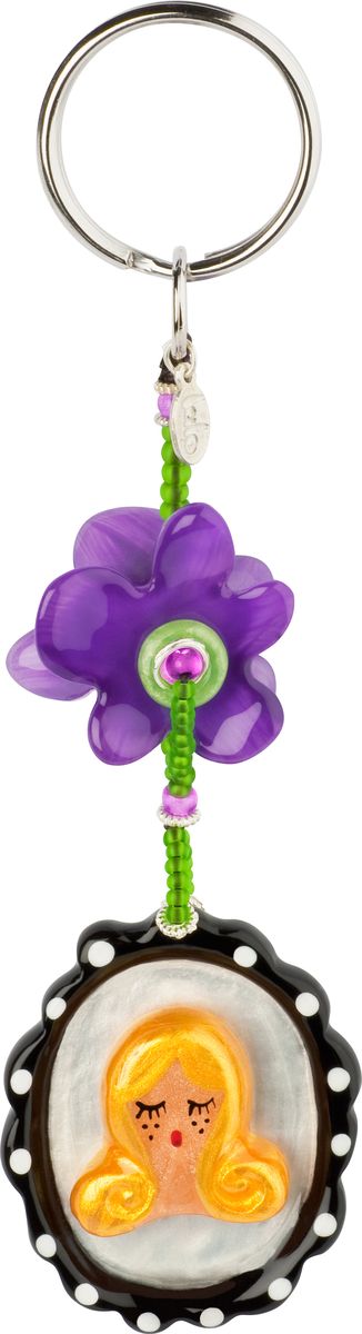 Брелок Lalo Treasures, цвет: желтый, фиолетовый. KR4858KR4858 Брелок Lalo Treasures, цвет: желтый, фиолетовый. KR4858KR4858Брелок Lalo Treasures изготовлен из ювелирной смолы ярких цветов. Он оформлен подвесными элементами и крепится к кольцу с помощью крепкого шнурка. Оригинальный брелок подчеркнет вашу индивидуальность, а также станет отличным подарком для любительниц модных новинок в мире аксессуаров.