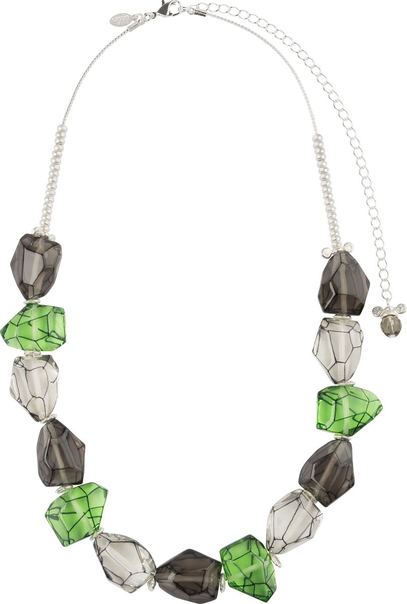 Ожерелье Lalo Treasures, цвет: зеленый, серый. N1462N1462 Ожерелье Lalo Treasures, цвет: зеленый, серый. N1462N1462Яркие дизайнерские акссесуары от Lalo Treasures станут отличным дополнением к Вашему стилю