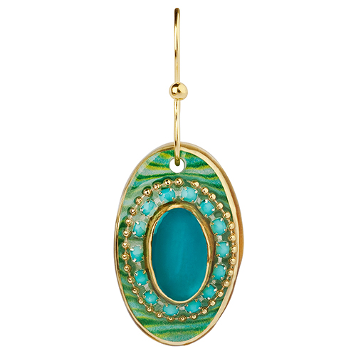 Серьги Lalo Treasures, цвет: бирюзовый. E3536/5E3536/5 Серьги Lalo Treasures, цвет: бирюзовый. E3536/5E3536/5Оригинальные серьги Lalo Treasures изготовлены из металлического сплава, дополнены декоративными элементами из ювелирной смолы. Изделие застегивается на замок-пряжка, которая надежно зафиксирует серьги. Стильные серьги не оставят равнодушной ни одну любительницу изысканных украшений и помогут создать собственный неповторимый образ.