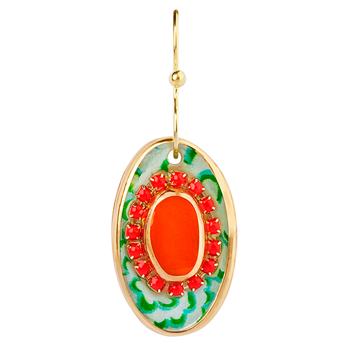 Серьги Lalo Treasures, цвет: красный, оранжевый. E3544/11E3544/11 Серьги Lalo Treasures, цвет: красный, оранжевый. E3544/11E3544/11Яркие дизайнерские акссесуары от Lalo Treasures станут отличным дополнением к Вашему стилю